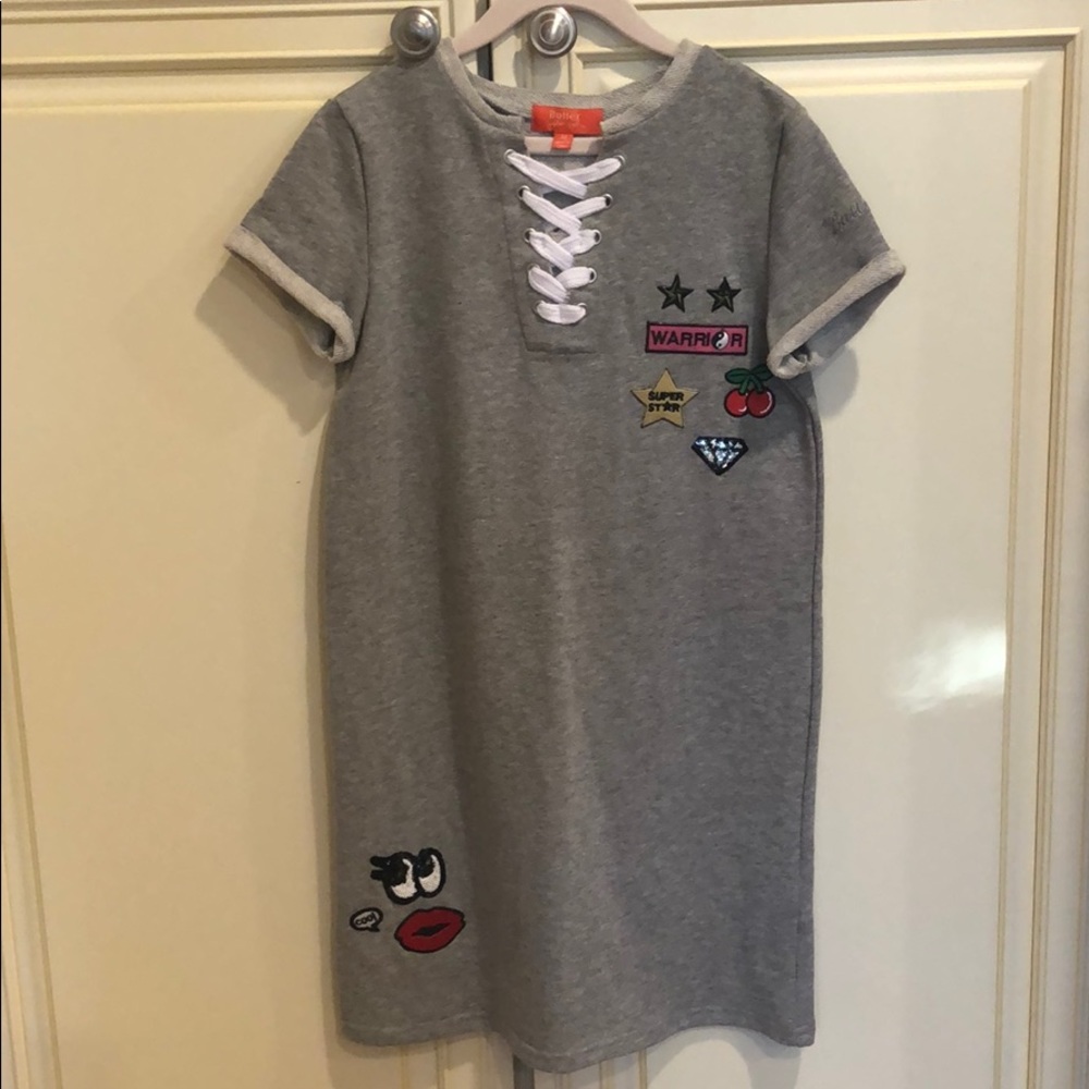 Butter t-shirt dress with patches